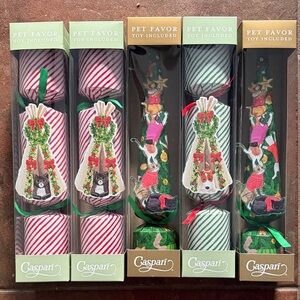 Caspari Holiday Pet Favor Set - Red and Green